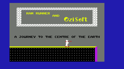 A Journey to the Centre of the Earth Title Screen
